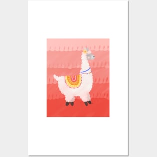 Happy Llama Posters and Art